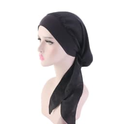 New Fashion Printed Flowers Women Inner Hijabs Caps Muslim Head Scarf Turban Bonnet Ready to Wear Ladies Wrap Under Hijab Cap