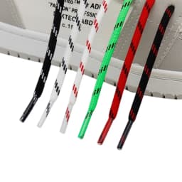 Coolstring 5mm Round Laces Sports Black White Red Shoelaces Unisex Casual Shoestring Bootlaces for P6000 Sneakers Dad Shoes