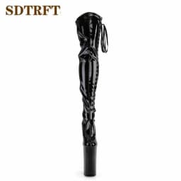 SDTRFT Fashion Show 23cm Thin Heels Over The Knee Boots Platform Unisex Botas Mujer Ladies Wedding Pumps Women's Party Shoes
