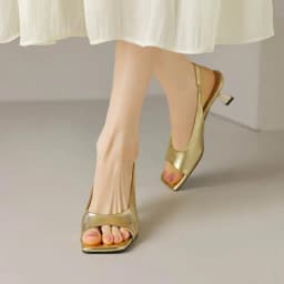 Krazing Pot Cow Leather Slip On Slingback Silver Color Peep Toe Summer Shoes Preppy Style Gorgeous Thin High Heels Sandals Women