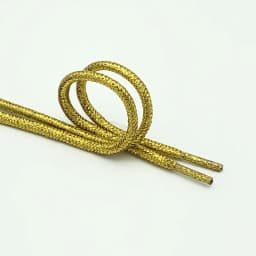 New Round Colorful Shoelaces Glitter White Shoelaces of sneakers Metallic Shiny gold silver Flat shoe laces sports running Lace