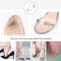 Silicone Anti-Slip Forefoot Women High Heel Pads Pain Relief Insoles Self-adhesive Gel Inserts Sandals Slippers Shoes Foot Pad
