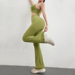 TRY TO BN Flare Leggings Fitness Yoga Pants High Waist Workout Sports Leggings Push Up Tights Women Gym Outfits Clothes Trousers