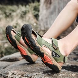 ZFTL Men's Outdoor Sandals New Genuine Leather man casual slippers Summer leisure male light beach sandals Large Size Non-slip
