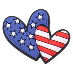 1pcs America USA Statue of Liberty Star Heart Hat Soccer PVC Shoe Charms Wristband Decoration Buckle Accessories Adult Gift