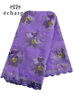 2022 New African Islamic Women Scarf Fashion Pashmina Turban Pray 100% Cotton Embroidered Shawl Wrap Muslim Party Hijab for Lady
