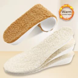 1 Pair Winter Warm Height Increase Insoles, Sports Shock Absorption Shoe Pads for Men & Women, Shoe Accessories