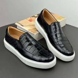 men leisure crocodile shoes