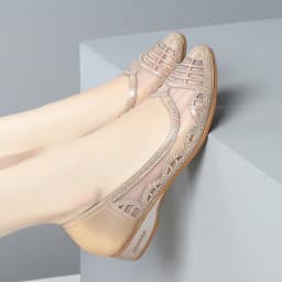 Breathable Rhinestone Cutout Mesh Shoes with Heels Summer 2024 Women's Round Head Soft Leather Sandals For Office Mom Wedding