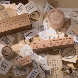 Yoofun 1 Pc/Design Record The Life Series Rubber Seal Cute Wood Stamps DIY Scrapbooking Decoration Diary Collage Stationery