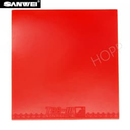 SANWEI T88 III (T88-3) Table Tennis Rubber (Half-sticky, loop) with Sponge Pimples In Original SANWEI Ping Pong Rubber
