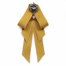 Vintage Bow Tie Cameo Ladies Head Diamond Ribbon Tassel Brooch Chic Girls Elegant Jewelry Collar Pin Girl Cravat Gift for Men