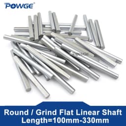 POWGE Kevinakasam ERCF V2 45# Gcr15 Steel Rod D Type Shaft Diameter 5/8mm Grind Flat Linear Round Length 100-500mm 3D Printer