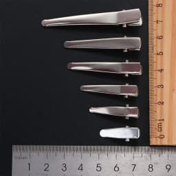 10pcs 25/30/35/45/50/60mm Clips Single Prong Alligator Hairpin With Teeth Blank Setting Jewelry Making Base For DIY Hair Clips