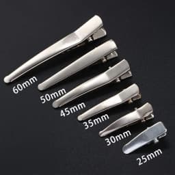 10pcs 25/30/35/45/50/60mm Clips Single Prong Alligator Hairpin With Teeth Blank Setting Jewelry Making Base For DIY Hair Clips