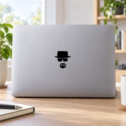 2pcs/lot Breaking Bad Heisenberg Car Vinyl Decal Sticker For Car Window Laptop Mug Cup Decoration