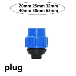 20/25/32/40/50/63mm PVC PE Tube Tap Tee Water Splitter 1/2 3/4 1" 1.25" 1.5" 2" Tee Pipe Ball Valve T-Shaped Connector 1pcs