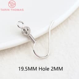 (2239)20PCS Height 16MM 24K Gold Color Plated Brass Earring Hook Diy Jewelry Findings Accessories Wholesale