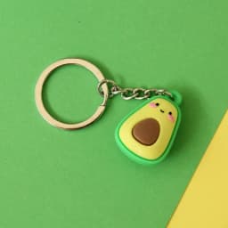 1pc Cartoon Avocado Key Chain Doll Key Ring Gift For Women Girls Bag Pendant Figure Charms Key Chains Jewelry