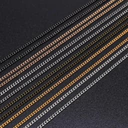 5M 1.3-2.5mm Gold Rhodium Copper Bulk Fine Necklace Chain For DIY Jewelry Making Supplies chains Findings Accessories Wholesale