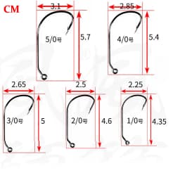 50pc/ Fishing Hook Set Carbon Steel Wide Crank Hook Offset Fishhook for Soft Worm Lure Barbed Hook carp Fishing Hooks Tackle