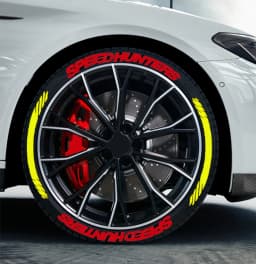 Car Tire Decals Car Tuning Universal 3D Permanent PVC Joined Tire Decor Stickers SPEEDHUNTERS Label Letters for 4 Tires