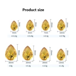 Glass Crystal 10x14 13x18 Nice Colors Waterdrop Water Drop Teardrop Shape Glue on Rhinestone Beads Handicraft Photo Frame DIY