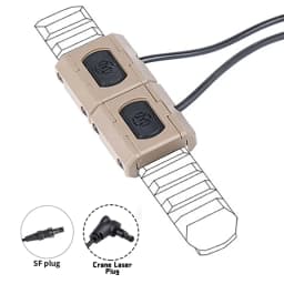 Tactical Button Remote Pressure Switch For M300 M600 WADSN Flashlight WeaponLight PEQ15 DBAL CQBL NGAL Fit Keymod Picatinny Rail