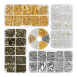 alloy stainless steel Making Material Set for Bracelet Making Supplie Earrings Jewelry Open ring lobster clasp chain Accessories