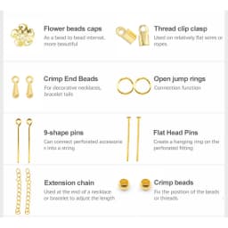 alloy stainless steel Making Material Set for Bracelet Making Supplie Earrings Jewelry Open ring lobster clasp chain Accessories