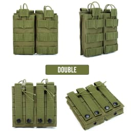 1000D Tactical Magazine Pouch Double/Triple/Quadruple Mag Pouch Airsoft Ak 5.56mm M4 Ar Rifle Hunting Accessories