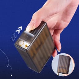 Transparent Cigarette Box Personalized Portable Visible Men's Sliding Cover Waterproof Moisture-Proof Sweatproof Compressive