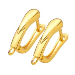 Peixin Luxury Cubic Zirconia Earrings Hook Accessories Rose Gold Brass Women's Dangle Earrings DIY Jewelry Making Charm