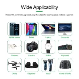 RELIFE RL-724 High-Precision Torque Screwdriver Extra Hard S2 Steel Bit Anti-skid Design for Mobile Phone Tablet Computer Repair