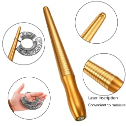Finger Sizes Measuring Equipment Metal Stick Ring Sizer Ring Stick Enlarger Mandrel Gauge Tools For Jewelry Making Supplies