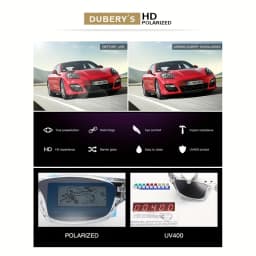 DUBERY Polarized UV400 Protection Sunglasses For Men And Women 8 Colors Model 620