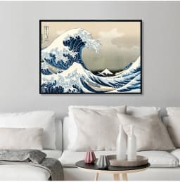 Original Kanagawa Surfing Katsushika Hokusai Canvas Painting Print Picture Poster Wall Bedroom Home Decoration