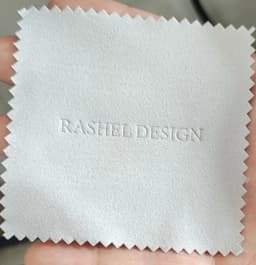 Press Emboss LOGO 500pcs 8*8cm Silver Polish OPP Bags Cloth for Silver Jewelry Cleaner Blue Microfiber Suede Fabric Material
