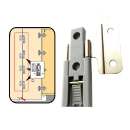 4PCS Cupboard Folding Door Wardrobe Built-in Hinge Accordion Folding Wardrobe Door Wardrobe Systems Tracked Plastic Hinge