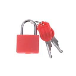 1PCS 30x23mm Small Mini Strong Steel Padlock Travel Suitcase Diary Lock With 2 Keys Colored Plastic Case Padlock Decoration