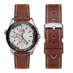 Cow Leather Watch Strap 18mm 20mm 22mm 24mm Brown Blue Red Green Cowhide Watchbands With Silver Stainless Steel Buckle