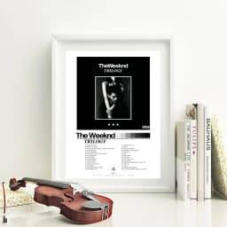 TRILOGY The Weeknd Album Poster Music Art Prints The Weeknd Fan's Gift Black & White Wall Art Picture Canvas Painting Home Decor