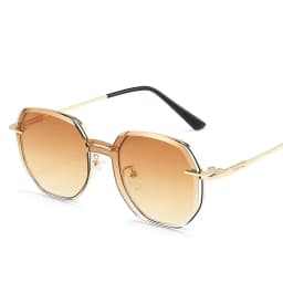 Removable Sunglasses Women Men Hexagon Glasses Clip On Lens Anti Blue Light Computer Glasses Dames 7000
