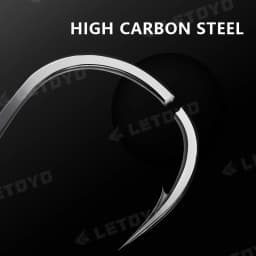 LETOYO high Carbon Stell triple Hooks black nickles or matte tin Hard Lure Fishing Hook for pike bass sea fishing accessories