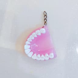 Teeth KeyChain Creative Simulation of Denture Key Chain Car For Women Man Resin KeyRing with Pendant Gifts Wholesale K5188