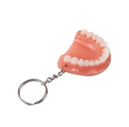 Teeth KeyChain Creative Simulation of Denture Key Chain Car For Women Man Resin KeyRing with Pendant Gifts Wholesale K5188