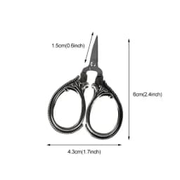 1Pc Mini Stainless Steel Retro Pocket Scissors Antique Thread Cutter Vintage Embroidery Cross Stitch Sewing Tools