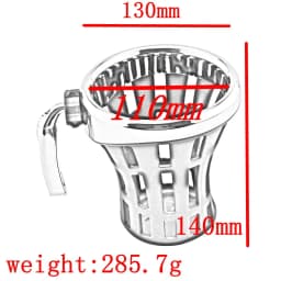 New Black Chrome Motorcycle Drink Holder Bike Water Cup Bottle Holder Handlebar Bottle Holder Coffee Stand Accessories Rubber