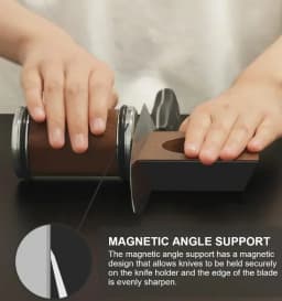 Taidea Professional Magnetic Roller Grip Knife Rolling Sharpener With 15 18 20 22 Degree Sharpening Angle 5 Disc Stone TP2309