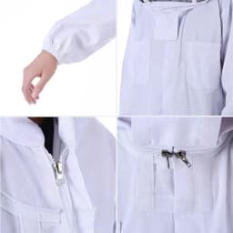 Full Body Protection Beekeeping Suit Cotton Beekeeper Costume Safty Veil Hood Hat Clothes Beekeepers Bee WJ901